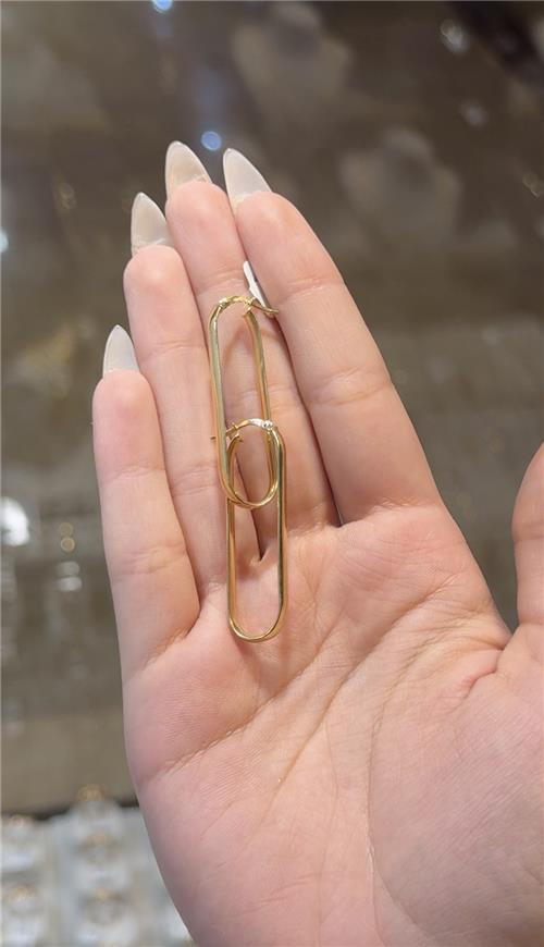 گوشواره آینه ای استوانه