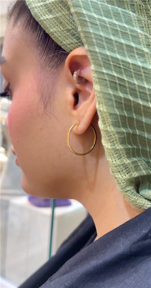 گوشواره حلقه ای ساده