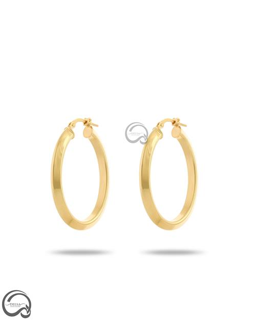 گوشواره حلقه ای دامله لبه دار