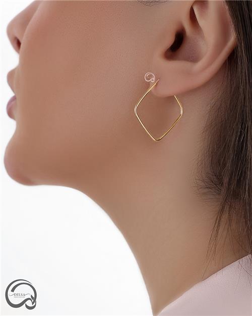 گوشواره لوزی ساده 