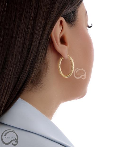 گوشواره حلقه ای تراشدار