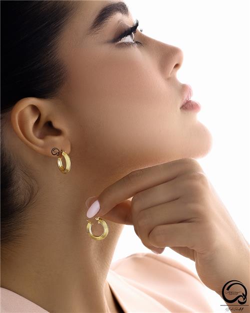 گوشواره حلقه ای طرحدار