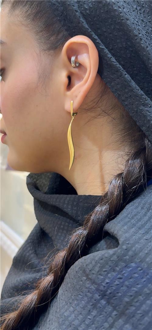 گوشواره آینه ای موج 