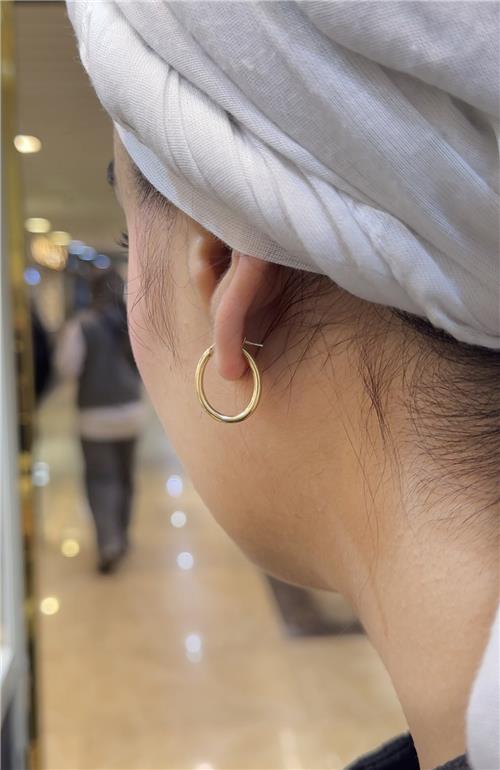 گوشواره بیضی دامله 