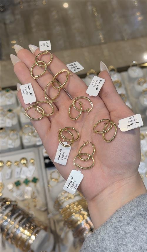 گوشواره بیضی دامله 