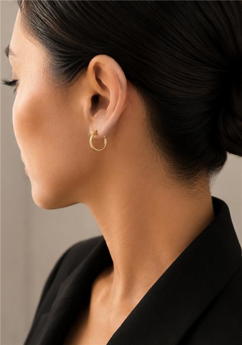 گوشواره حلقه ای تراش ترک 
