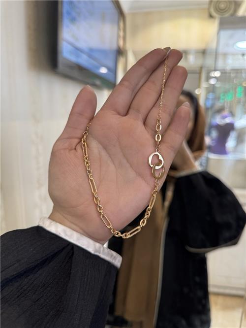 گردنبند رولو طرح نگین