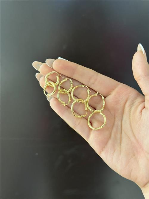گوشواره حلقه ای تراش ترک 