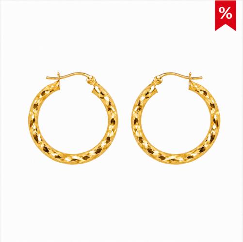 Screw-hoop-earrings