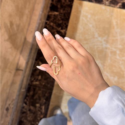 Dual-Heart-Ring