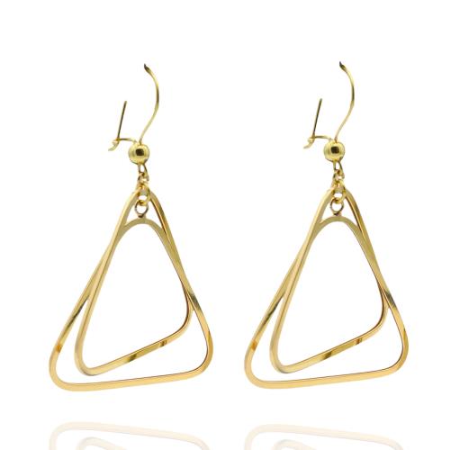 Two-line-triangular-earrings