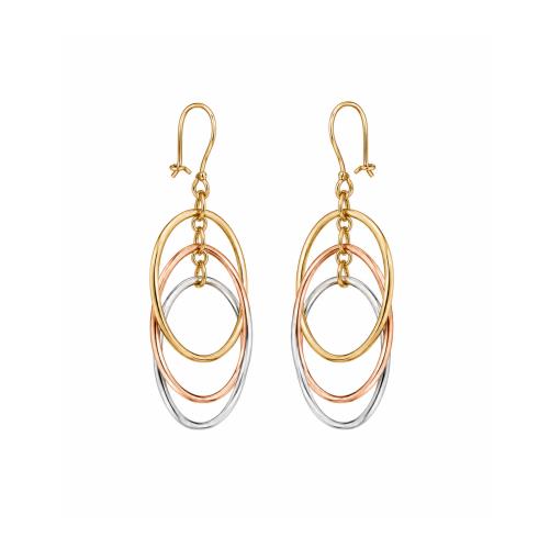 Oval-three-line-earrings