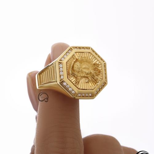 Lion-and-sun-mens-ring