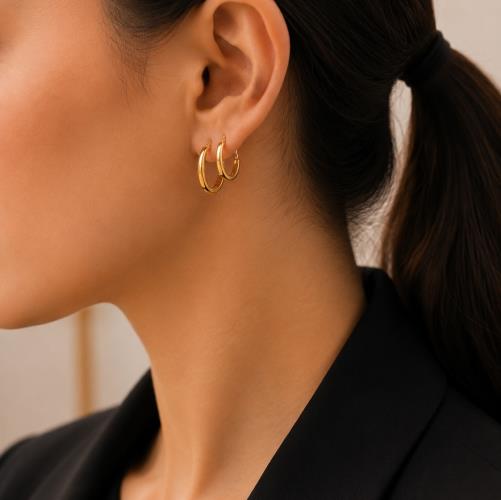 Flat-hoop-earrings