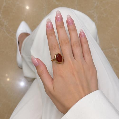 Genuine-agate-ring
