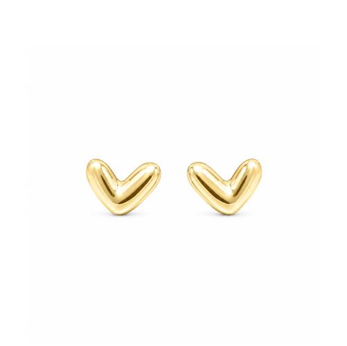 Heart-stud-earrings