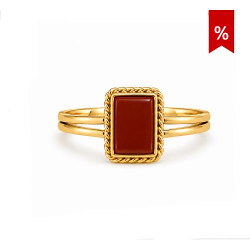 Genuine-agate-ring