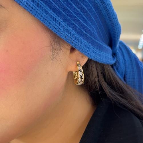 Versace-almond-earrings