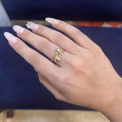 Embossed-heart-ring
