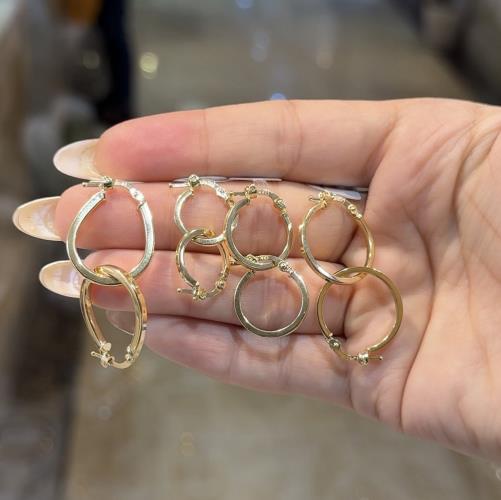 Flat-hoop-earrings