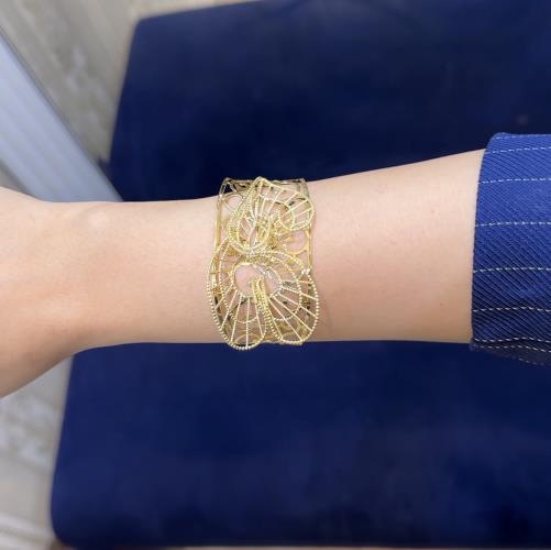 Flower-bangle-bracelet