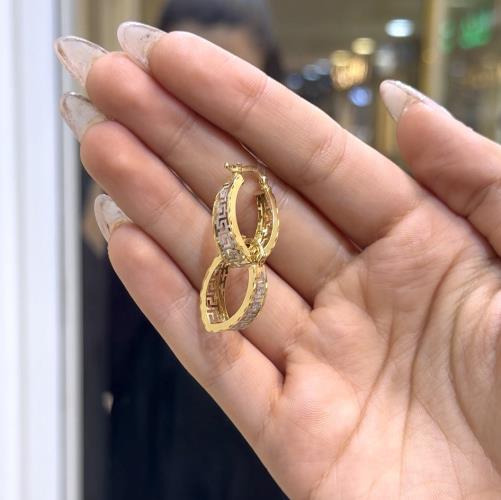Versace-almond-earrings