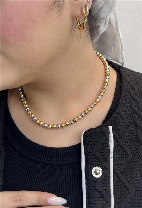 گردنبند بالچین سه رنگ