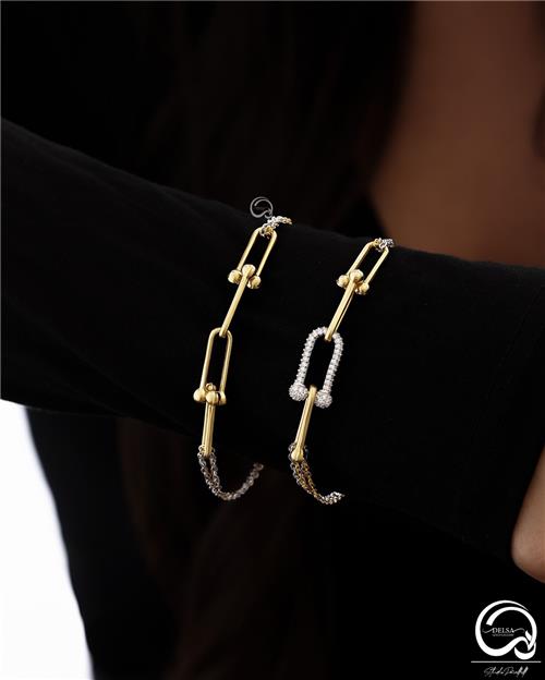 دستبند تیفانی زنجیر دار