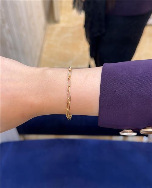 دستبند هرمس ایتالیایی آجدار